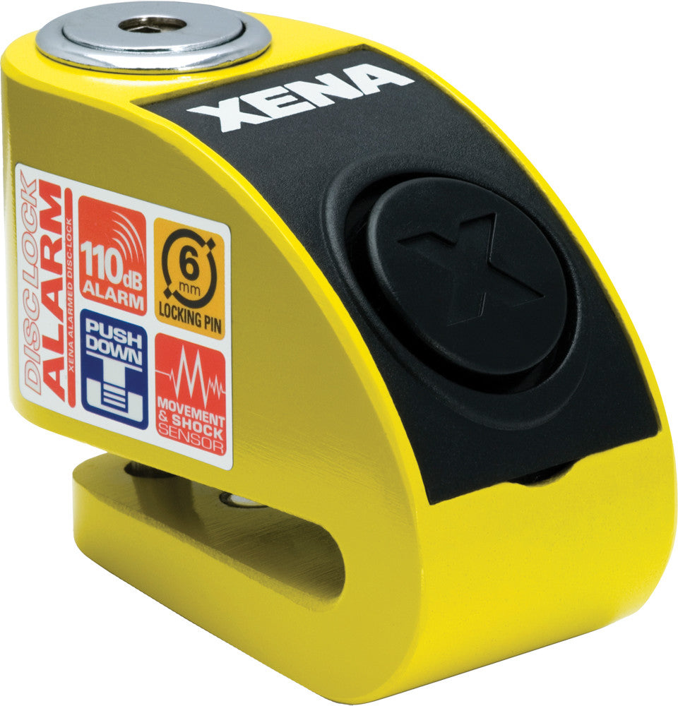 XENA Xzz6l-Y Alarm Disc Lock Yellow XZZ6L-Y