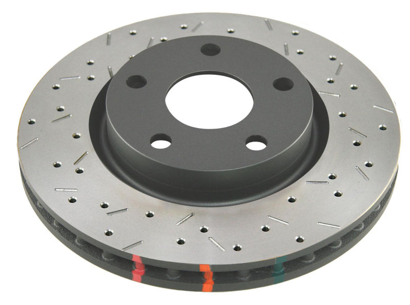 DBA 2015 Ford Mustang EcoBoost/GT w/o Brembo Calipers Front Drilled & Slotted 4000 Series Rotor 42164BLKXS