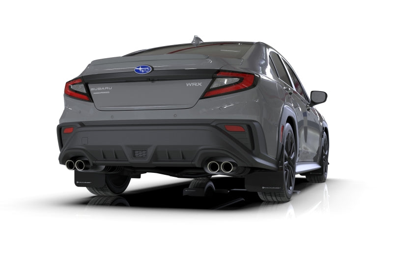 Rally Armor 2022 Subaru WRX Black UR Mud Flap w/ Dark Grey Logo MF92-UR-BLK/DGRY