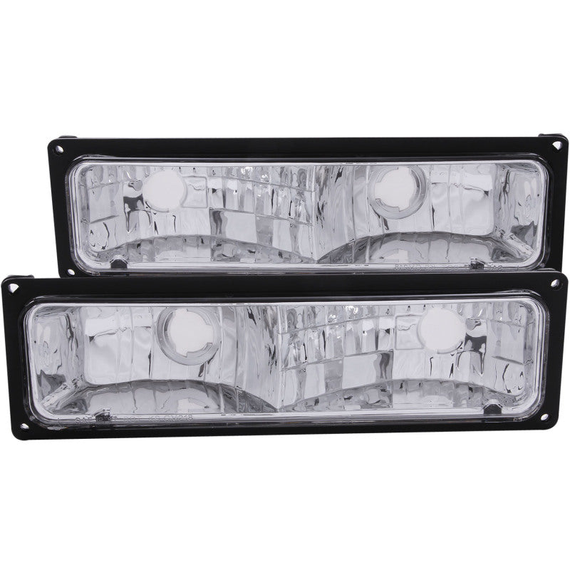 ANZO 1988-1998 Chevrolet C1500 Euro Parking Lights Black 511033