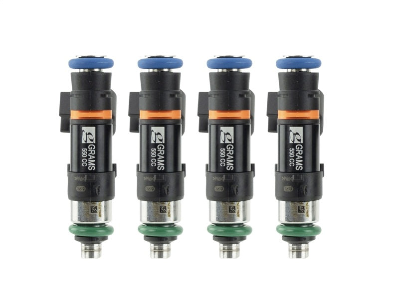 Grams Performance Honda/Acura B/D/F/H Series (Excl D17) 550cc Fuel Injectors (Set of 4) G2-0550-0500