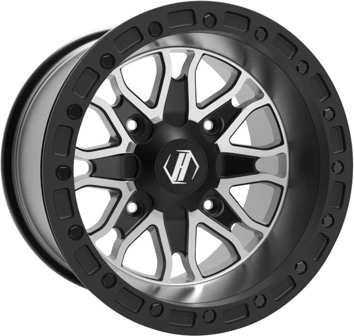 HIPER Raptor Blk/Mac 14x10 4x110 5+5 Wheel 1410-YRSCM-55-SBL-BK