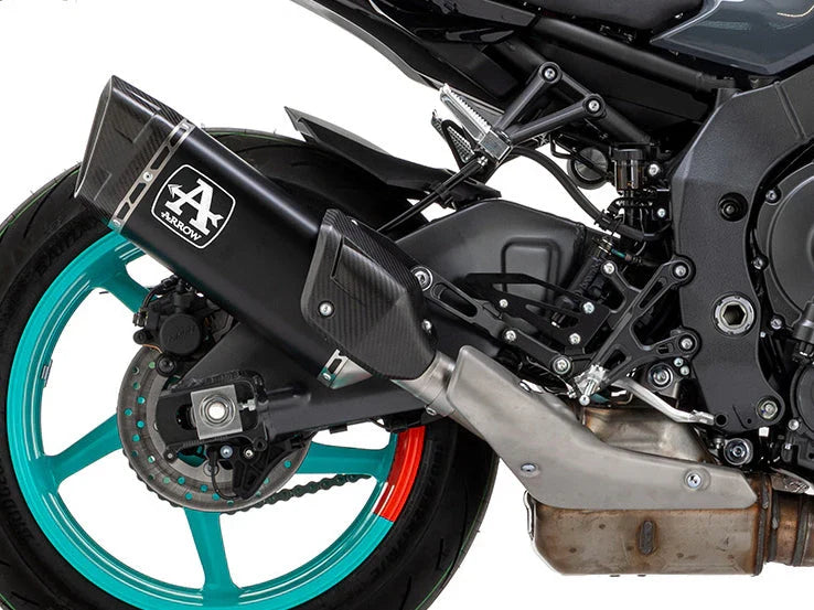 71507PTN Arrow Pista Slip-on Exhaust, Titanium Dark for Yamaha MT-10 2022-2025