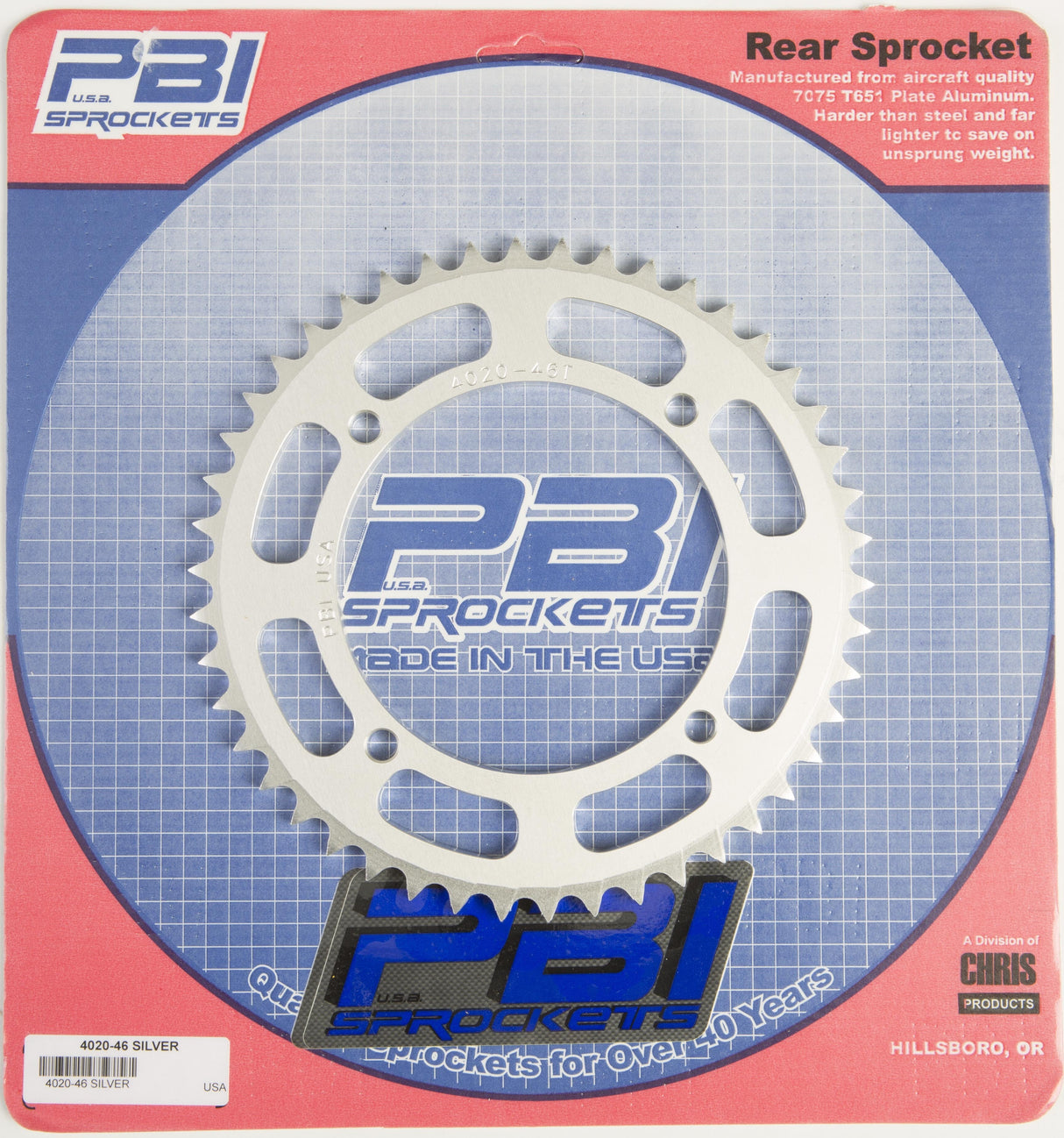 PBIRear Sprocket Aluminum 46t-420 Kaw/Suz4020-46-1