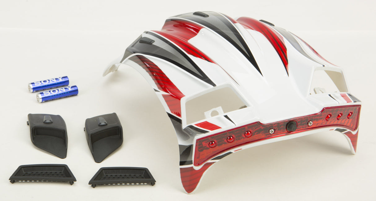 GMAX Top Vent Max W/Led White/Red G980188