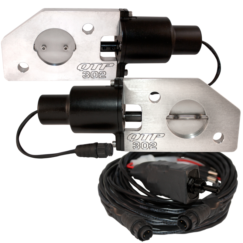 QTP 3in Bolt-On QTEC Electric Cutout Valve - Single QTEC30