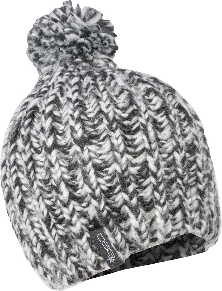 DSG Pom Beanie (Marled Black/Grey) 35587