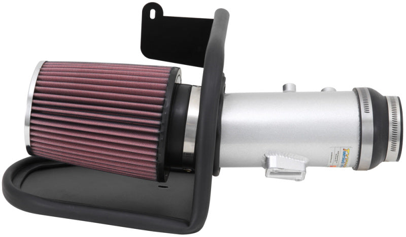 K&N 13-14 Honda Accord 3.5L V6 69 Series Typhoon Air Intake System - Silver Cold Air Intake Kit 69-1212TS