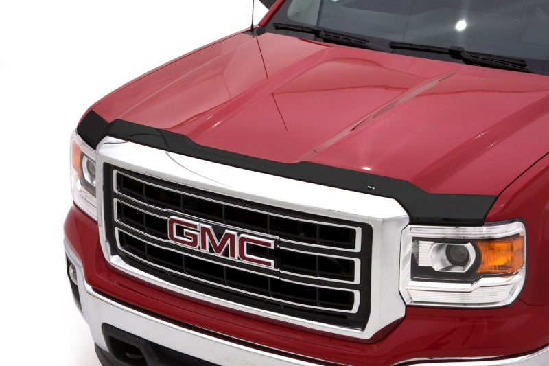 AVS 14-18 GMC Sierra 1500 Aeroskin Low Profile Acrylic Hood Shield - Smoke 322075