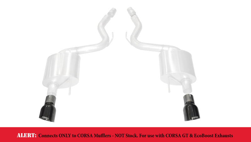 Corsa 15-17 Ford Mustang GT 3.0in Inlet / 4.5in Outlet Black PVD Tip Kit (For Corsa Exhaust Only) 14346BLK