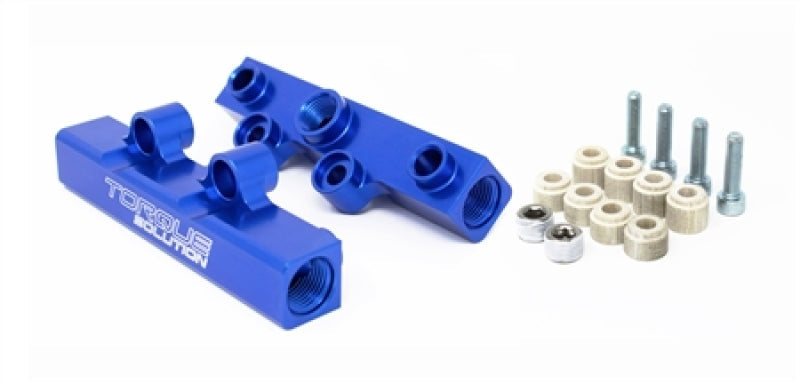 Torque Solution Top Feed Fuel Rails: 02-14 Subaru WRX / 07-18 STI - Blue TS-SU-400BU.2