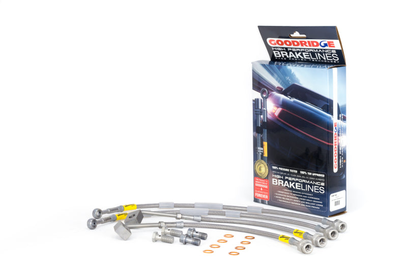 Goodridge 11-15 Jeep Grand Cherokee (Non SRT 8) / 11-15 Dodge Durango (All Models) SS Brake Lines 15010