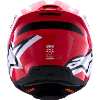 ALPINESTARS SM3 Helmet - Heat - Gloss Red/White/Black - Small 8301026-3126-S