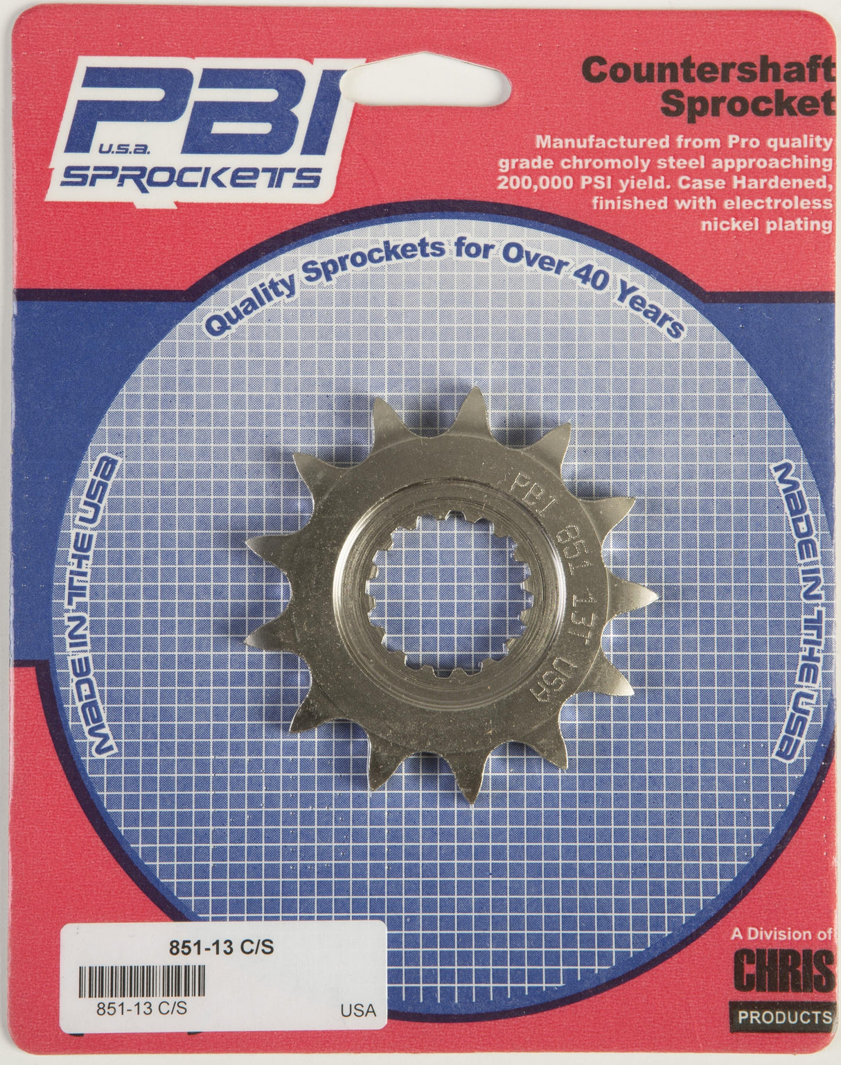 PBIFront Cs Sprocket Steel 13t-520 Mai851-13