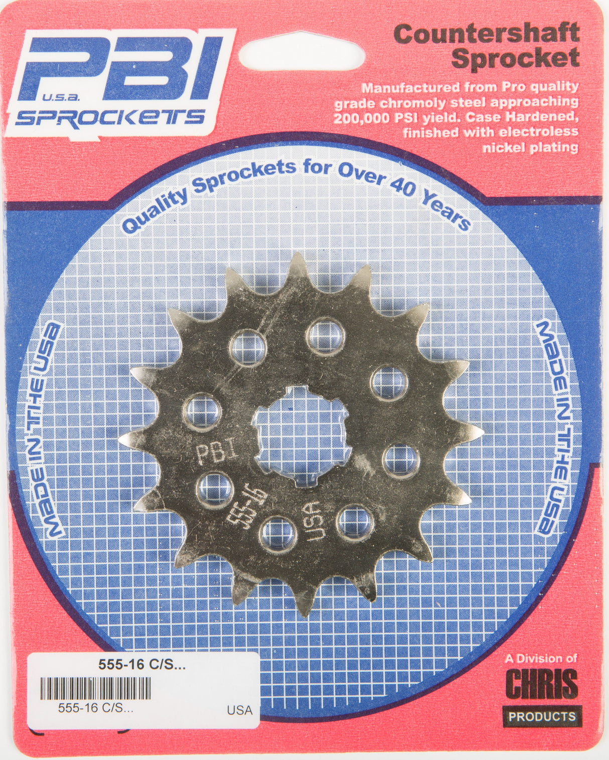 PBIFront Cs Sprocket Steel 16t-520 Kaw/Suz/Yam555-16