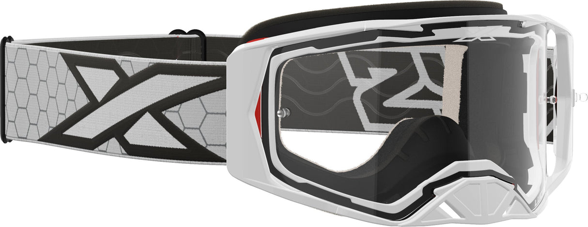 EKS BRAND Lucid Goggle White W/Clear Lens 067-11015