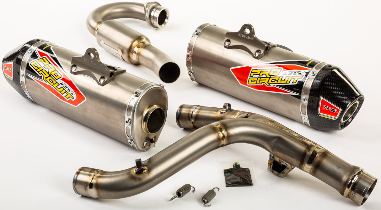 PRO CIRCUIT Ti-6 Titanium Dual Exhaust System 0311625F2