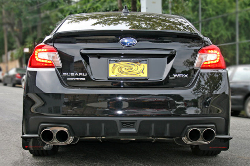 Rally Armor 15+ Subaru WRX & STi Sedan Only UR Black Mud Flap w/ Grey Logo and Altered Font MF32-UR-BLK/GRY-X