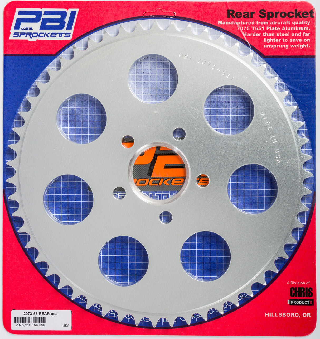 PBIRear Sprocket Aluminum 55t-530 Hd2073-55-HD
