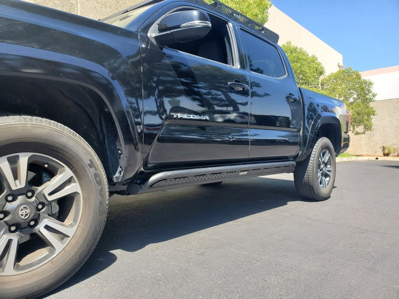 Go Rhino 18-23 Toyota Tacoma 4Door Frame Mount Sliders - Textured Black FS4429T