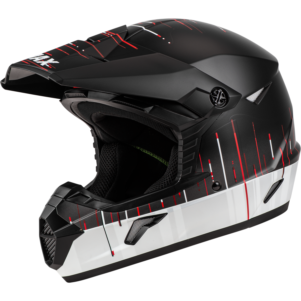 GMAX Mx-46 Frequency Off-Road Helmet Matte Black/White Xl D3463847