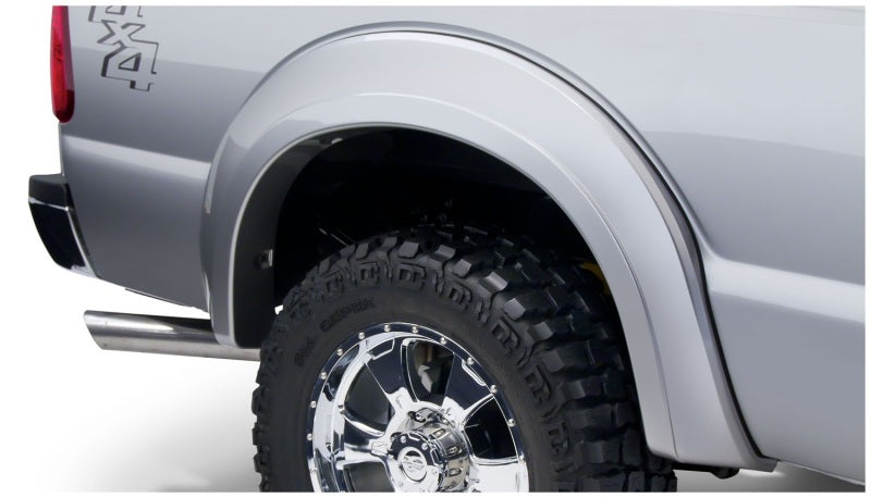 Bushwacker 11-16 Ford F-250 Super Duty Styleside Extend-A-Fender Style Flares 2pc - Black 20086-02