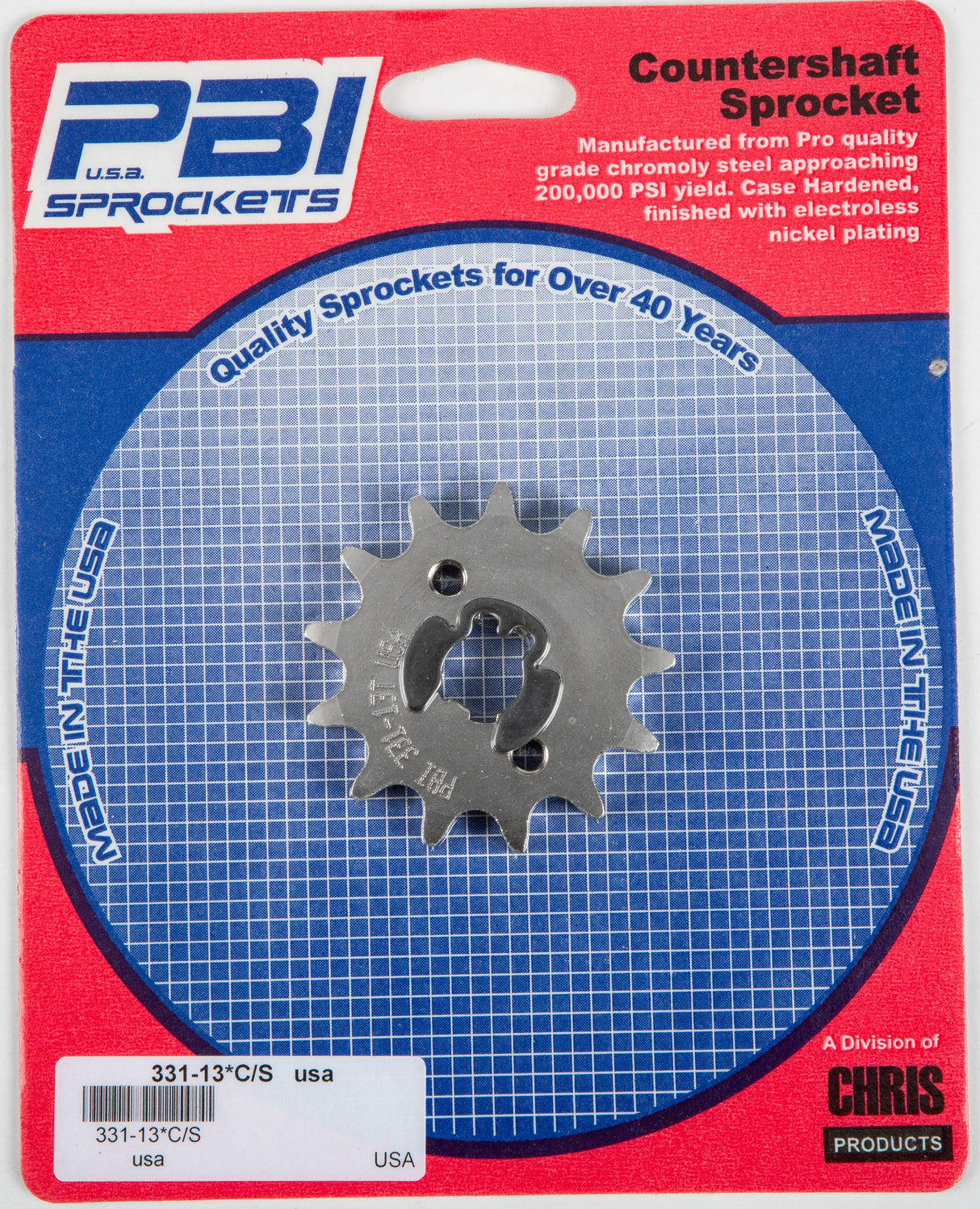 PBIFront Cs Sprocket Steel 13t-428 Hon331-13
