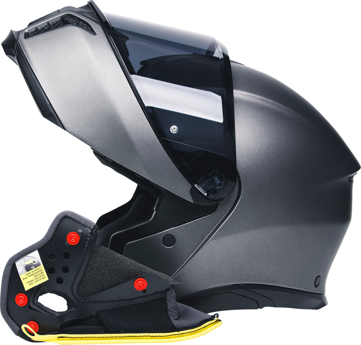 Almohadillas para mejillas AGV Tourmodular - Gris/Negro - XL 20KIT93033629
