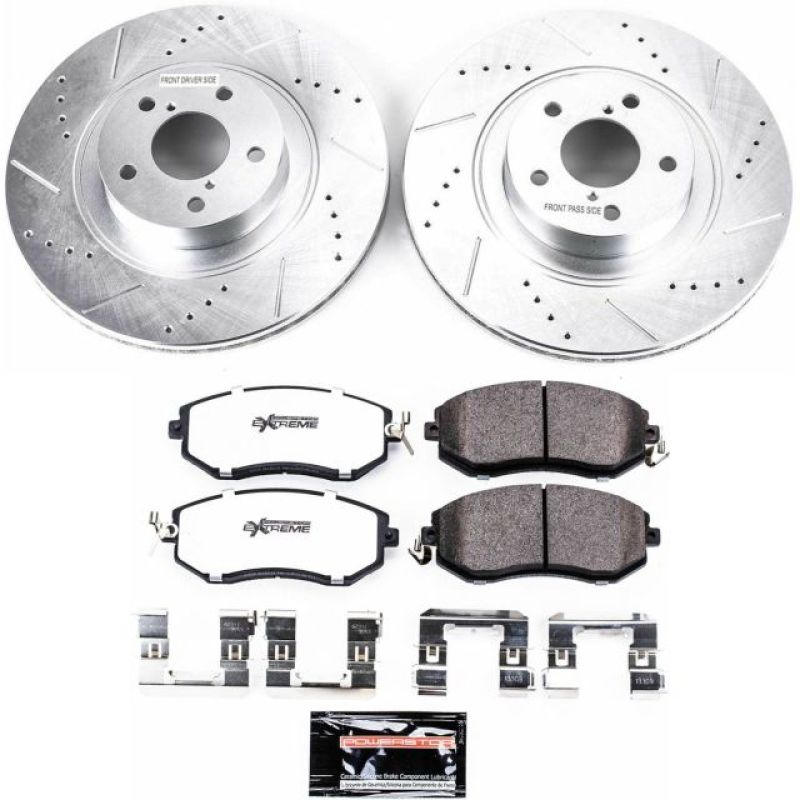 Power Stop 13-16 Scion FR-S Front Z26 Street Warrior Brake Kit K6082-26