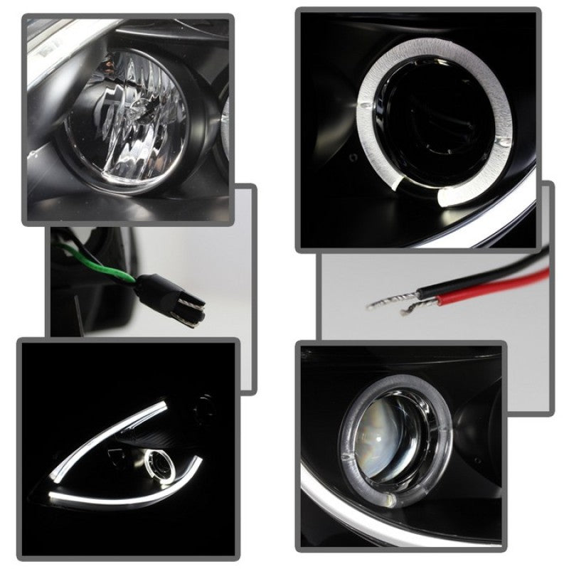 Spyder Nissan Altima 4Dr 10-12 Projector Headlights Light DRL LED Halo Blk PRO-YD-NA104D-LTDRL-BK 5076830