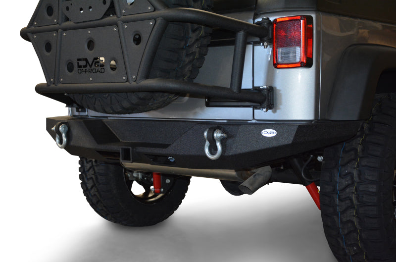DV8 Offroad 07-18 Jeep Wrangler JK Rear Bumper Full Length RBSTTB-09