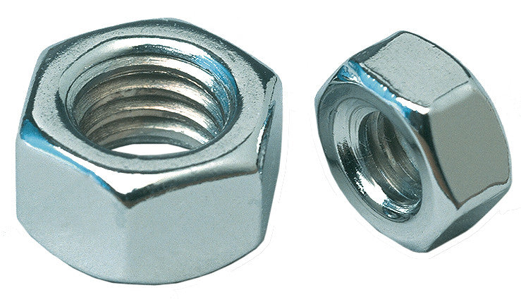 CY-CHROME M8-1.25 Hex Nuts Chrome 50/Pk Chrome MPB1352