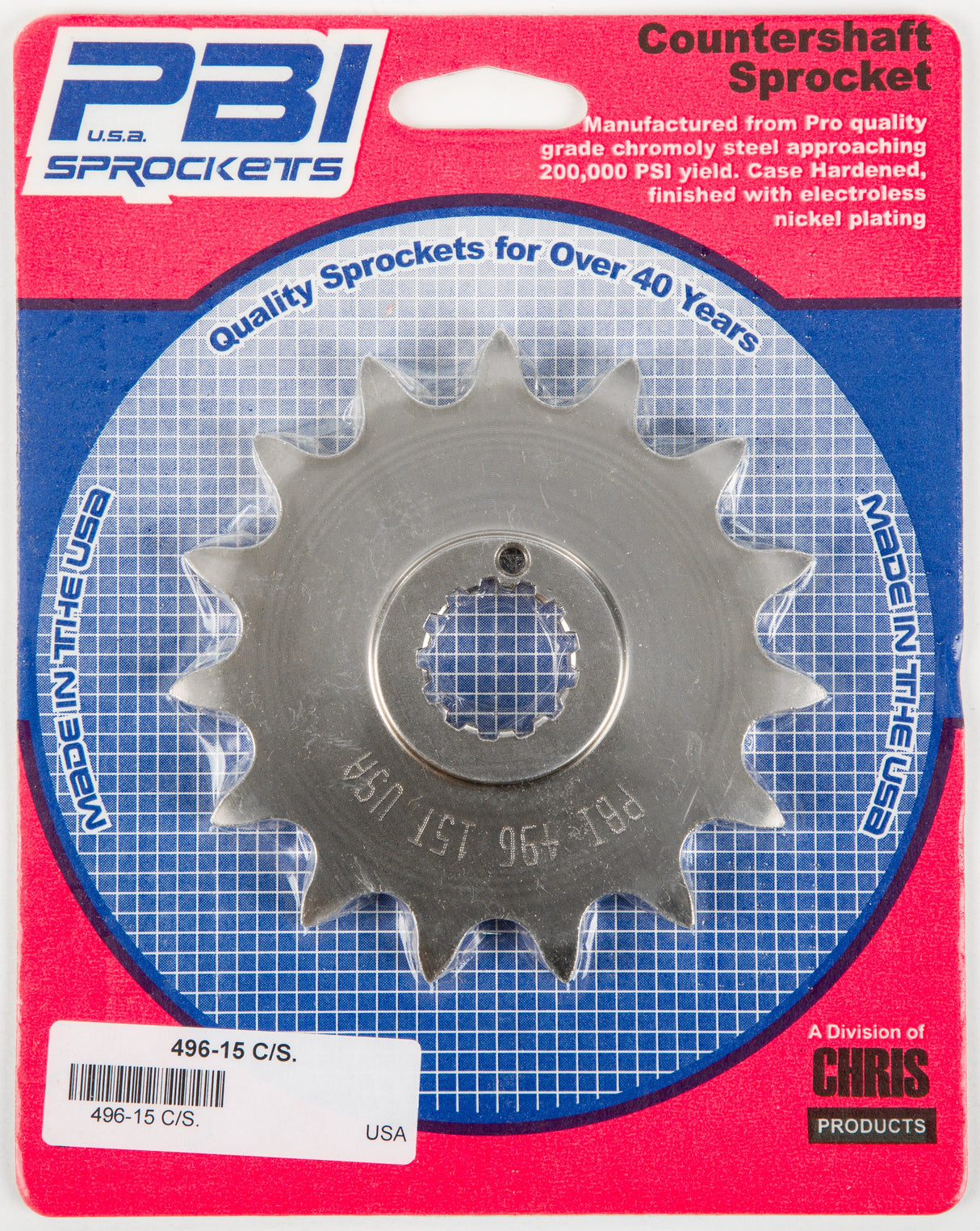 PBIFront Cs Sprocket Steel 15t-630 Kaw/Suz496-15