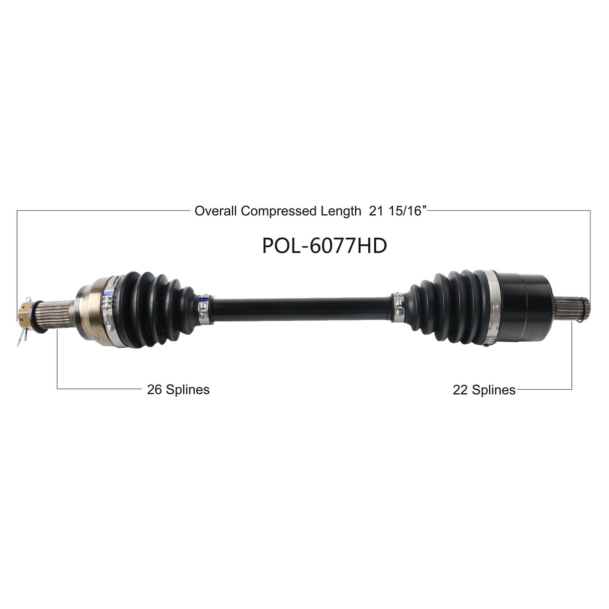 OPEN TRAILHd 2.0 Axle FrontPOL-6077HD
