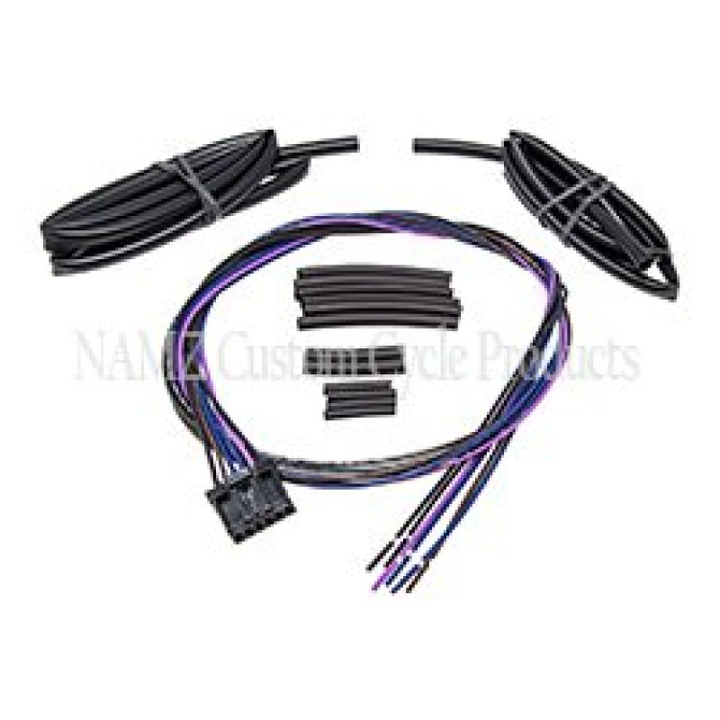 NAMZ 11-17 V-Twin FXST/FLST w/Switch Housing Mounted Signal Front Turn Sig Relocation Harness 36in. NTSX-3601