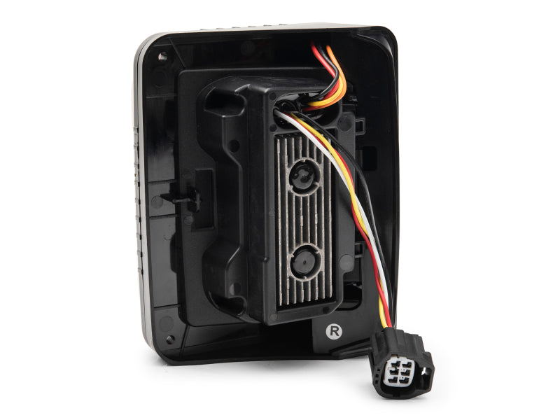 Raxiom 07-18 Jeep Wrangler JK Axial Series LED Halo Tail Lights- Black Housing (Dark Smoked Lens) J138358