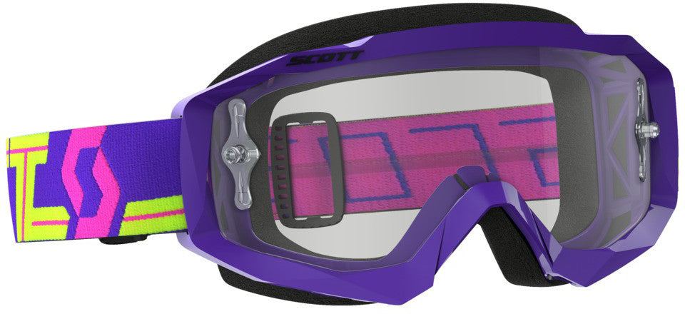 SCOTT Hustle Goggle Purple/Yellow W/Clear Works Lens 262592-4984113