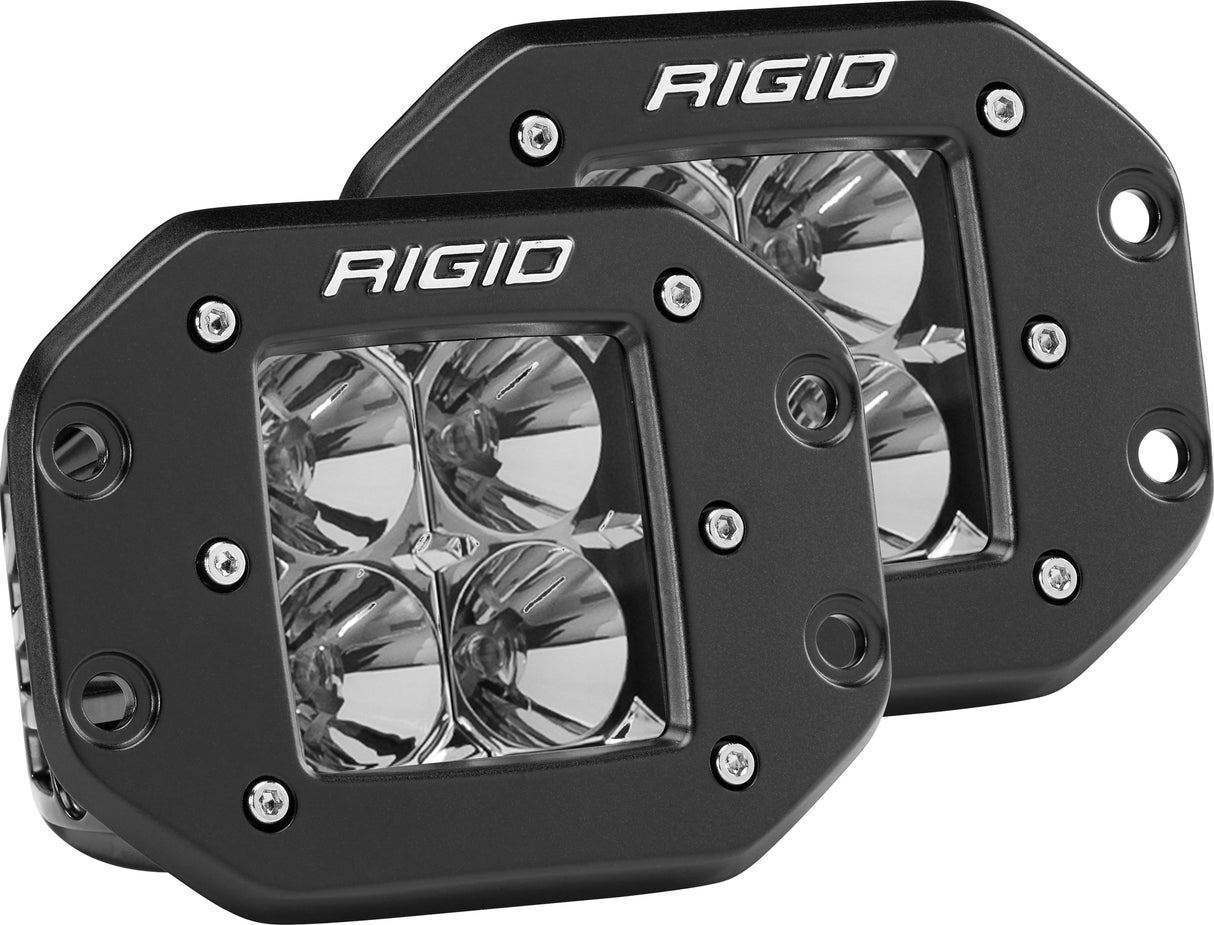 RIGID D-Series Pro Flood Flush Mount Light Pair 212113