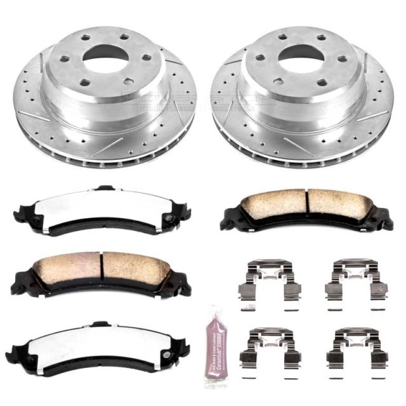 Power Stop 02-06 Cadillac Escalade Rear Z36 Truck & Tow Brake Kit K2046-36