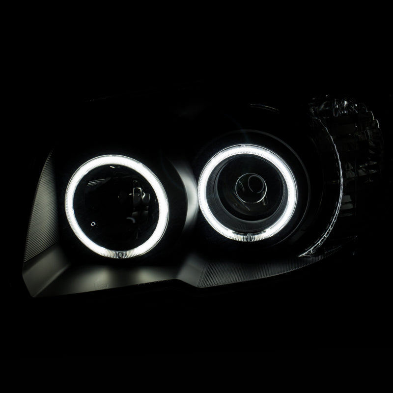 ANZO 2006-2009 Toyota 4Runner Projector Headlights w/ Halo Black 111320