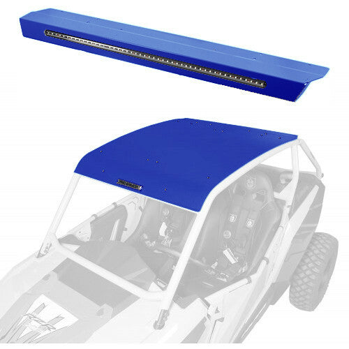 PRO ARMOR Asylum Roof W/ Light Bar Polaris Blue P141R123PB