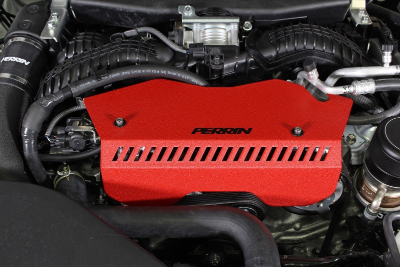 Perrin 2022+ Subaru WRX Pulley Cover - Red PSP-ENG-153RD