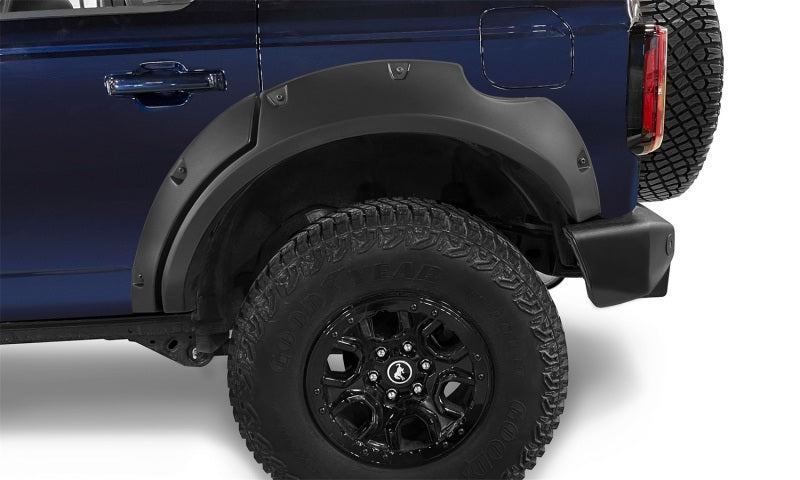 Bushwacker 2021+ Ford Bronco 4-Door Pocket Style Flares 4pc - Black 20960-02