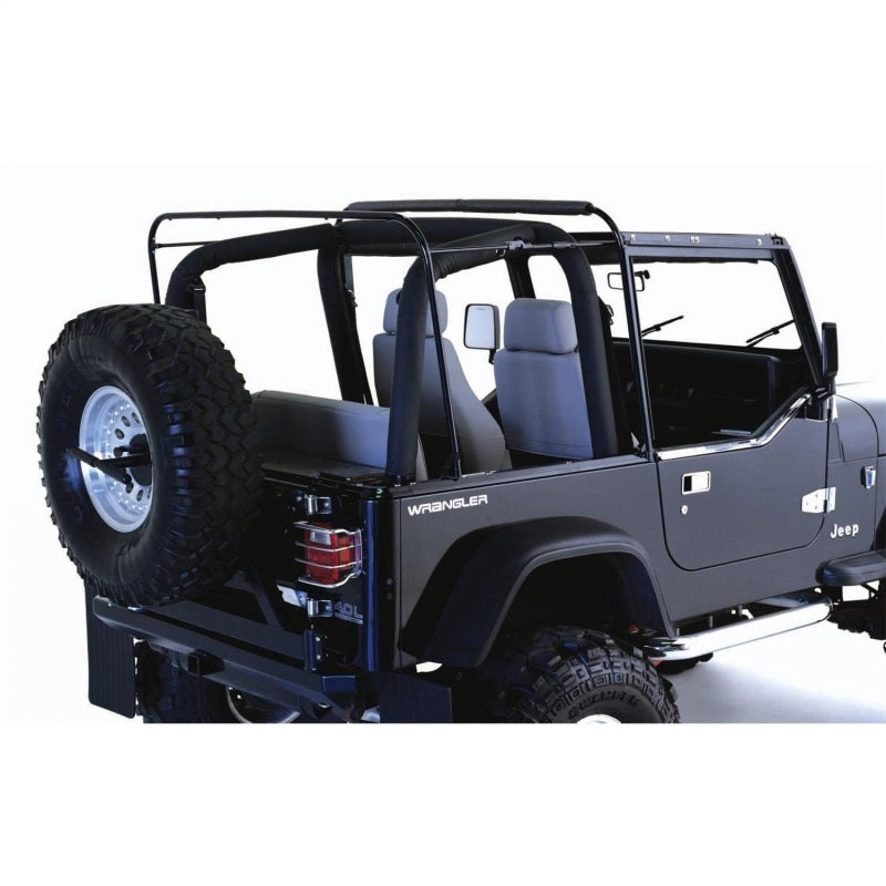 Rampage 1987-1995 Jeep Wrangler(YJ) Soft Top Hardware - Black 69999