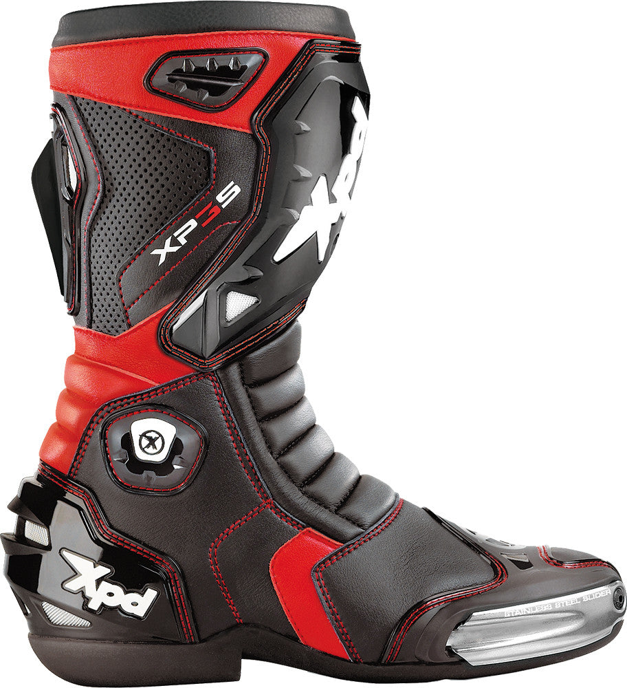 SPIDI Xp3-S Boots Black/Red E43/Us9.5 S55-021-43