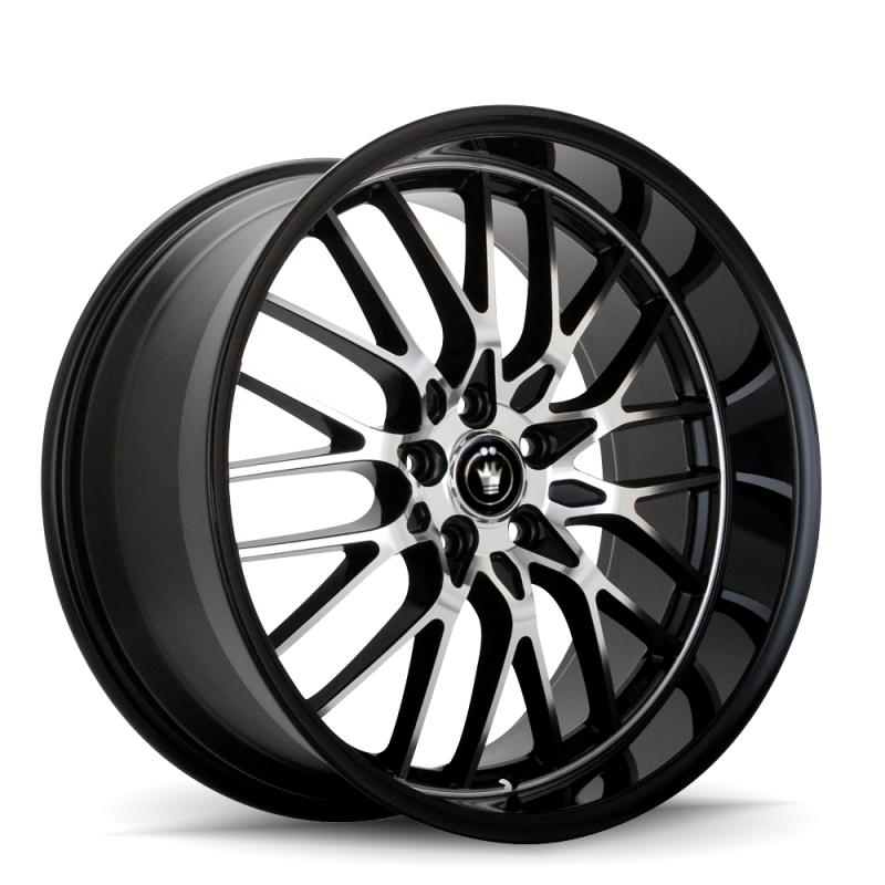 Konig Lace 17x7 10x100/114.3 ET40 Black/Machine Spoke LA77T04405