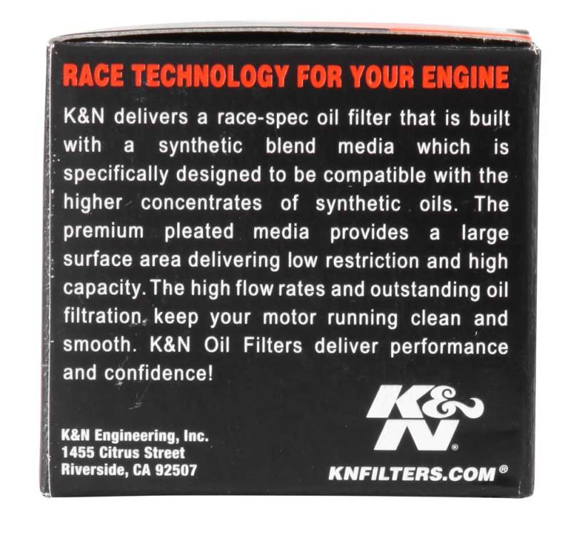 K&N Kawasaki / Suzuki / Betamotor 1.5in OD x 1.719in H Oil Filter KN-207