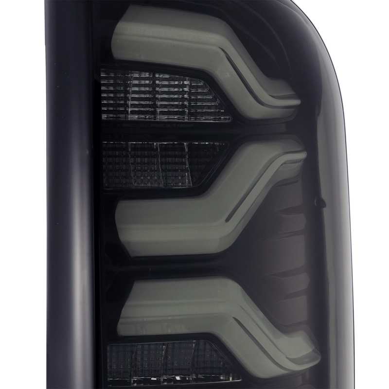AlphaRex 16-20 Toyota Tacoma PRO-Series LED Tail Lights Jet Black 680010