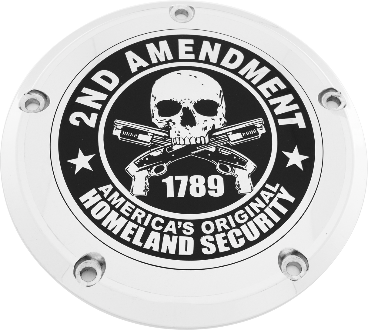 CUSTOM ENGRAVING 6 M8 Softail Derby Cover 2a Chrome PATR19-67