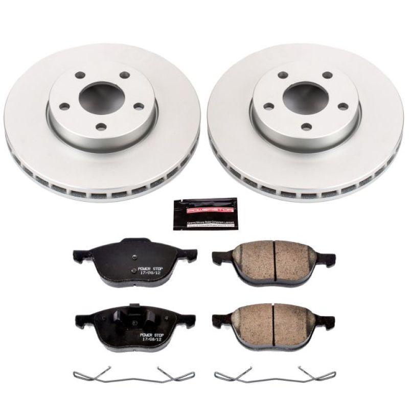 Power Stop 13-18 Ford C-Max Front Z17 Evolution Geomet Coated Brake Kit CRK5976